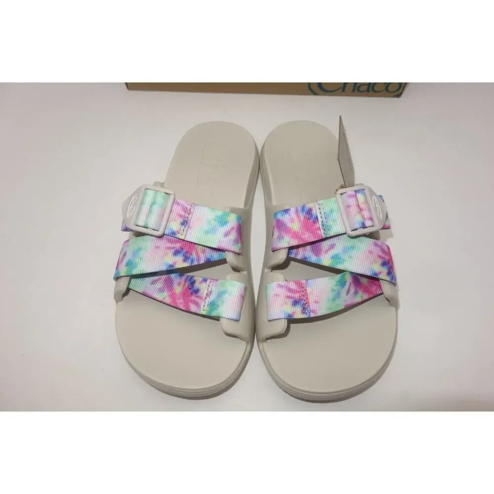 NEW Chaco Chillos Slide Light Tie Dye Comfort Slip On Sandal Slide Women's 6